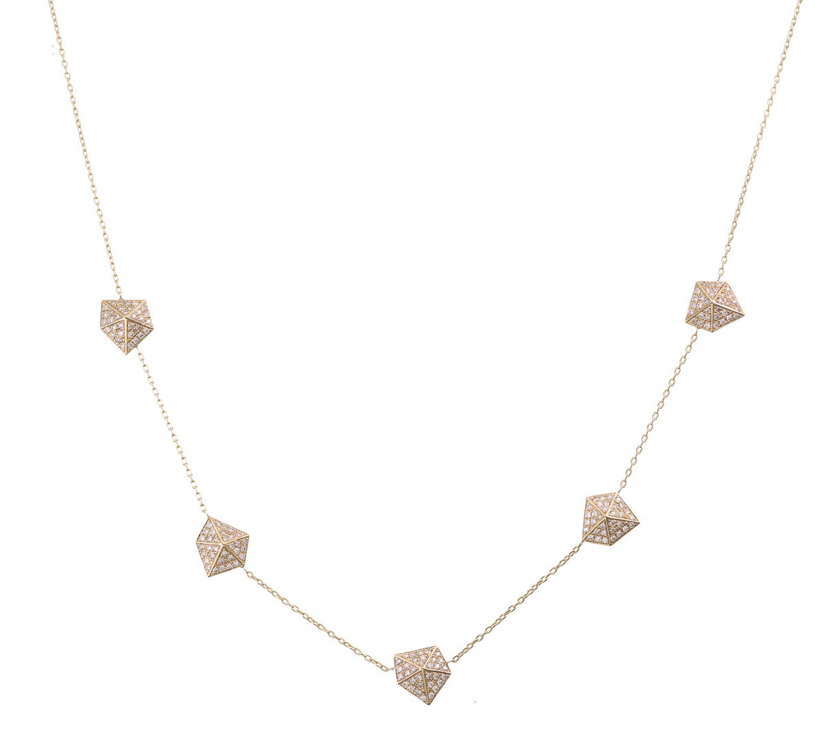 3D IRREGULAR SCATTERED NECKLACE