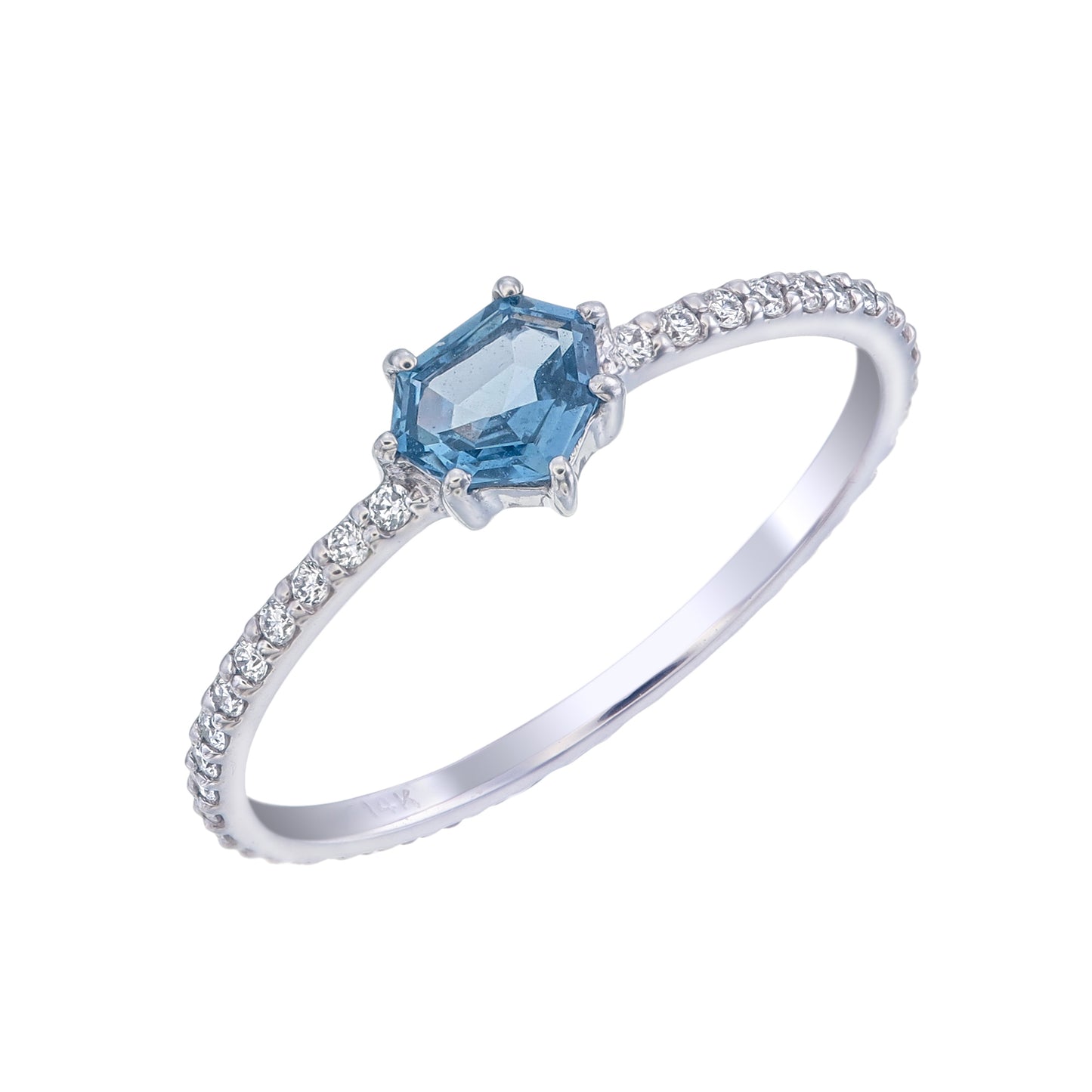 1 STONE FANCY SAPPHIRE RING