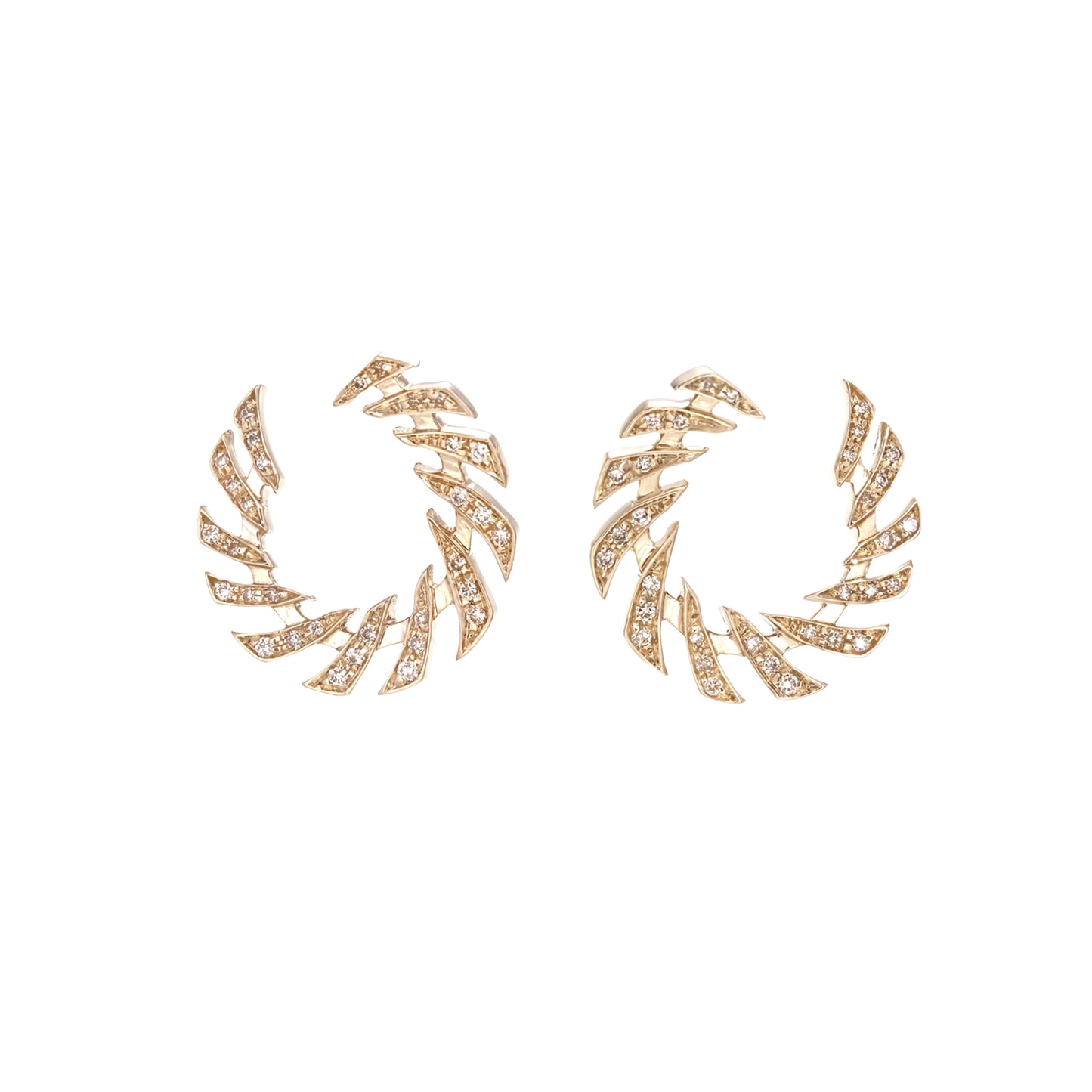 PALM HOOP EARRINGS