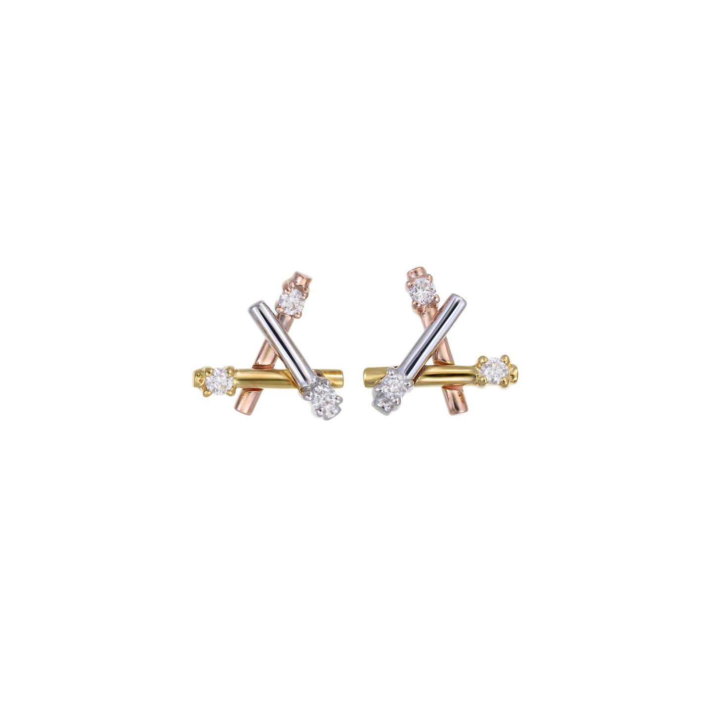 TRIPLE LATTICE DIAMOND STUDS