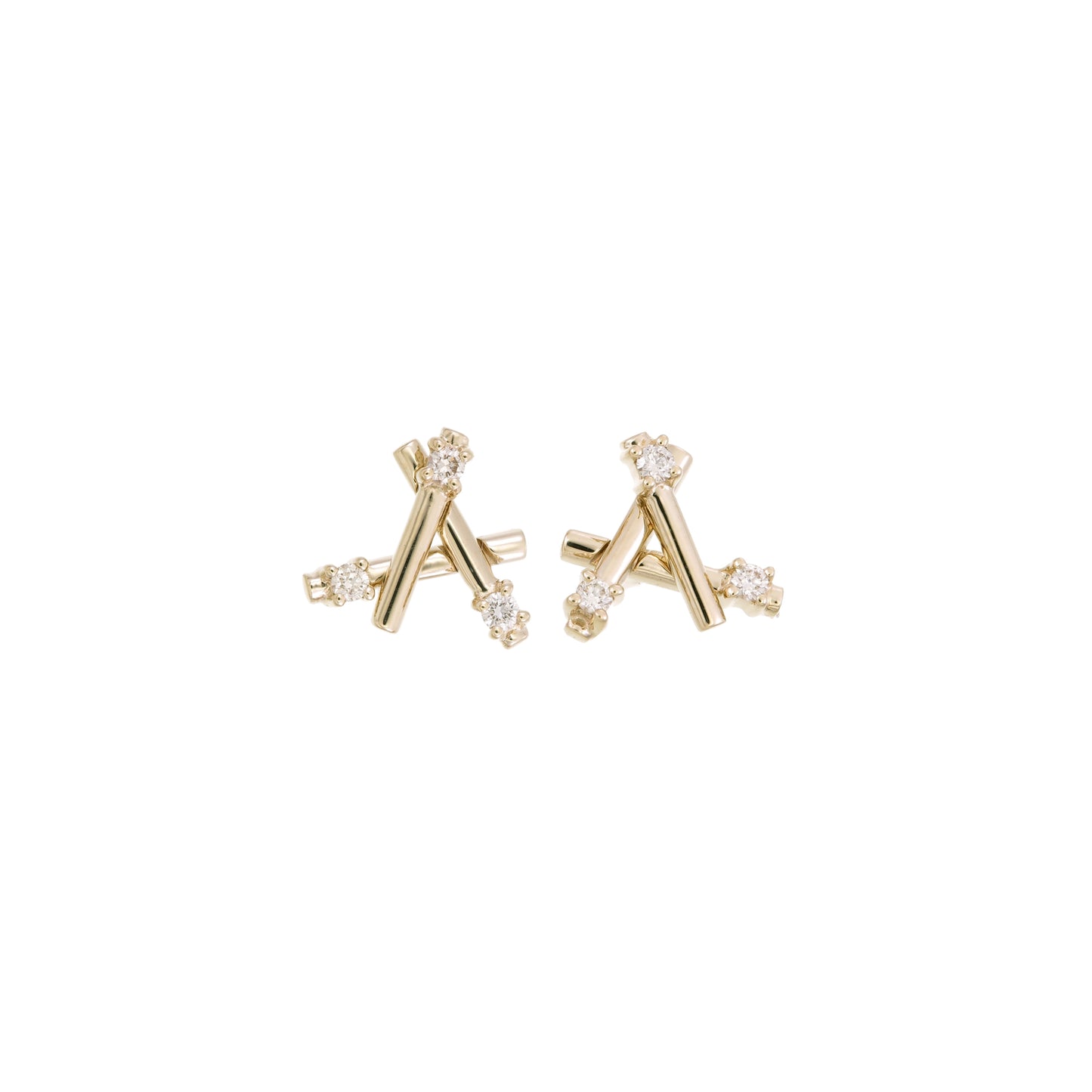 TRIPLE LATTICE DIAMOND STUDS