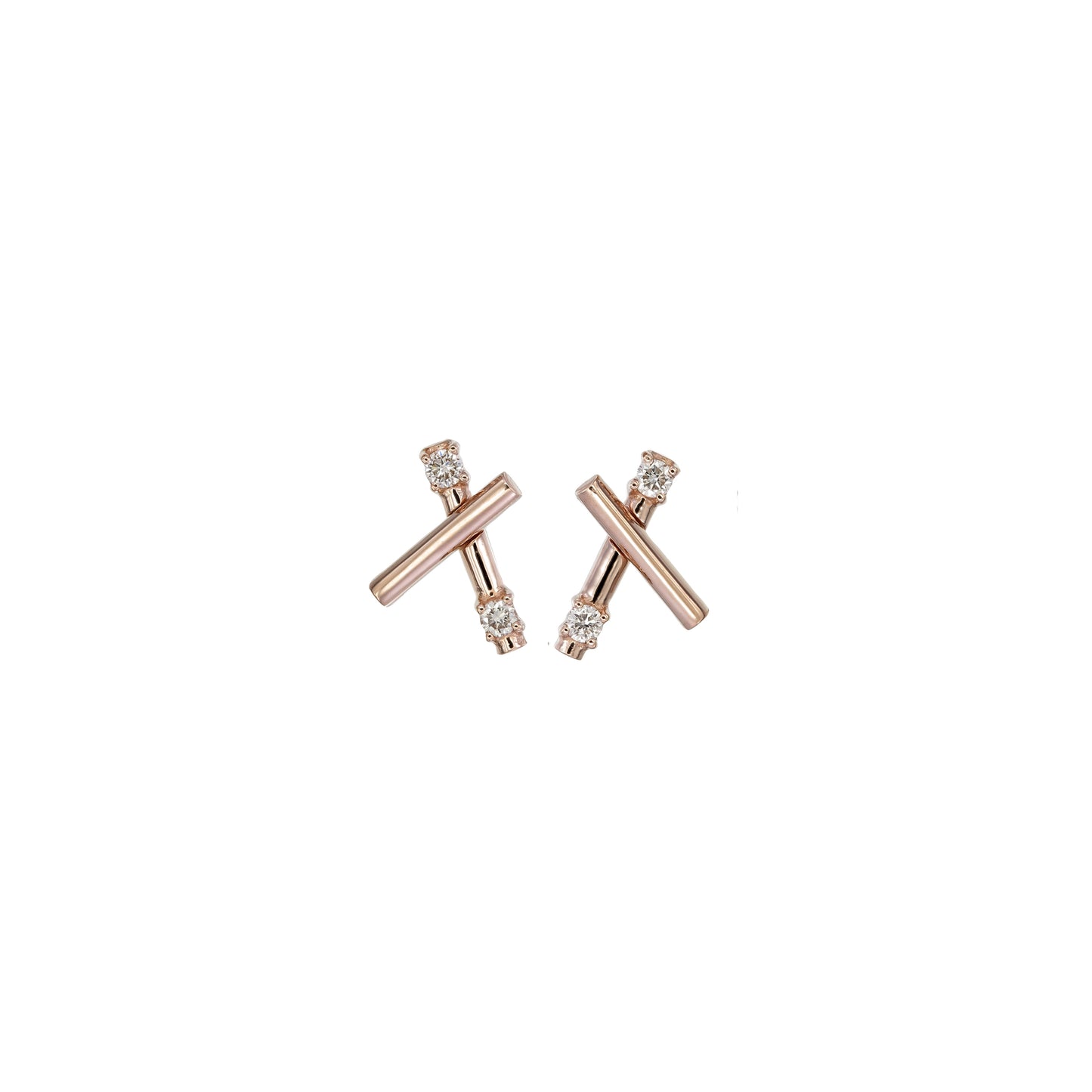 2 LATTICE DIAMOND STUDS