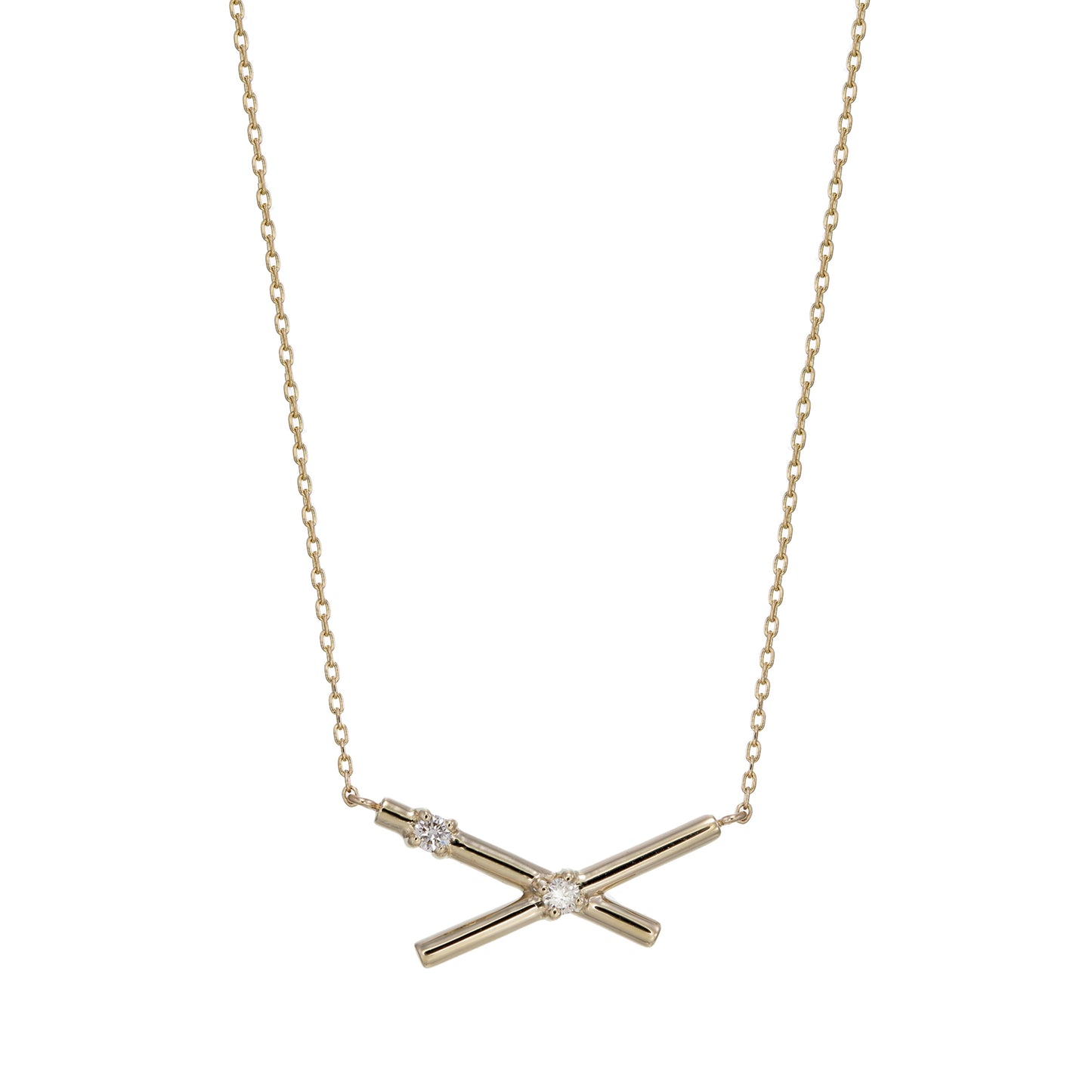 2 LATTICE DIAMOND PENDANT