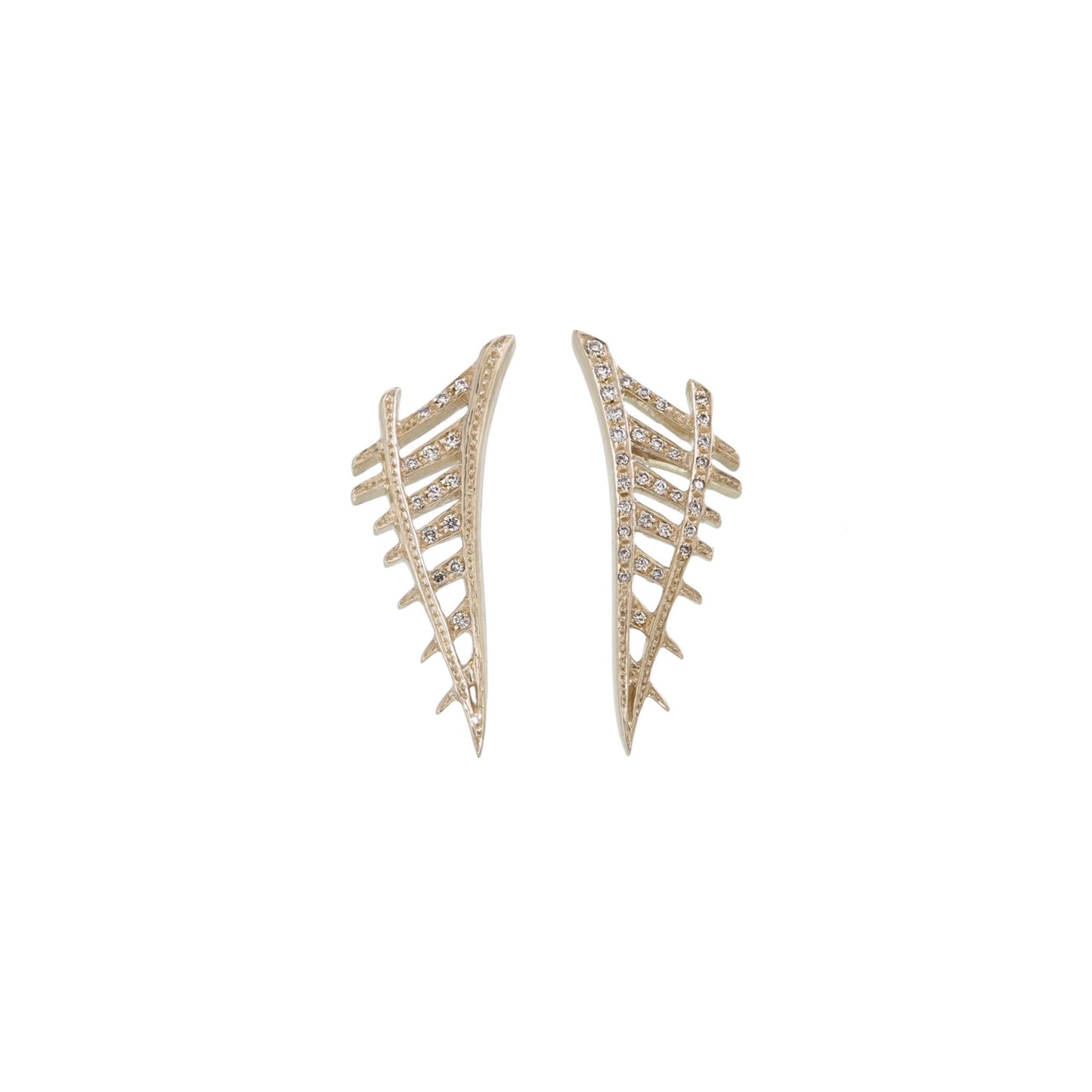 SINGLE PALM LEAF STUDS