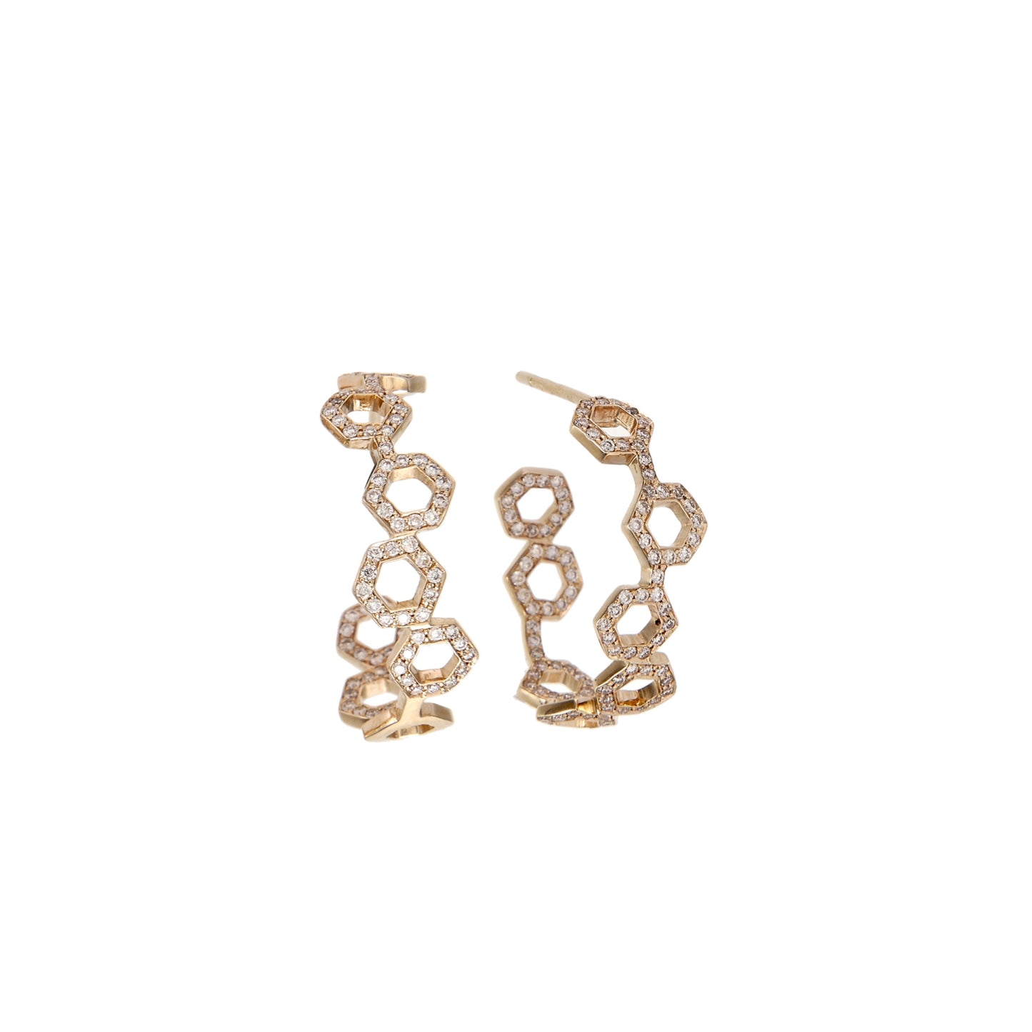 DIAMOND HONEYCOMB HOOPS