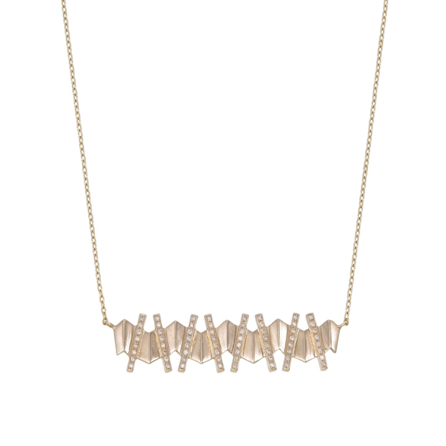 DIAMOND FAN BAR PENDANT
