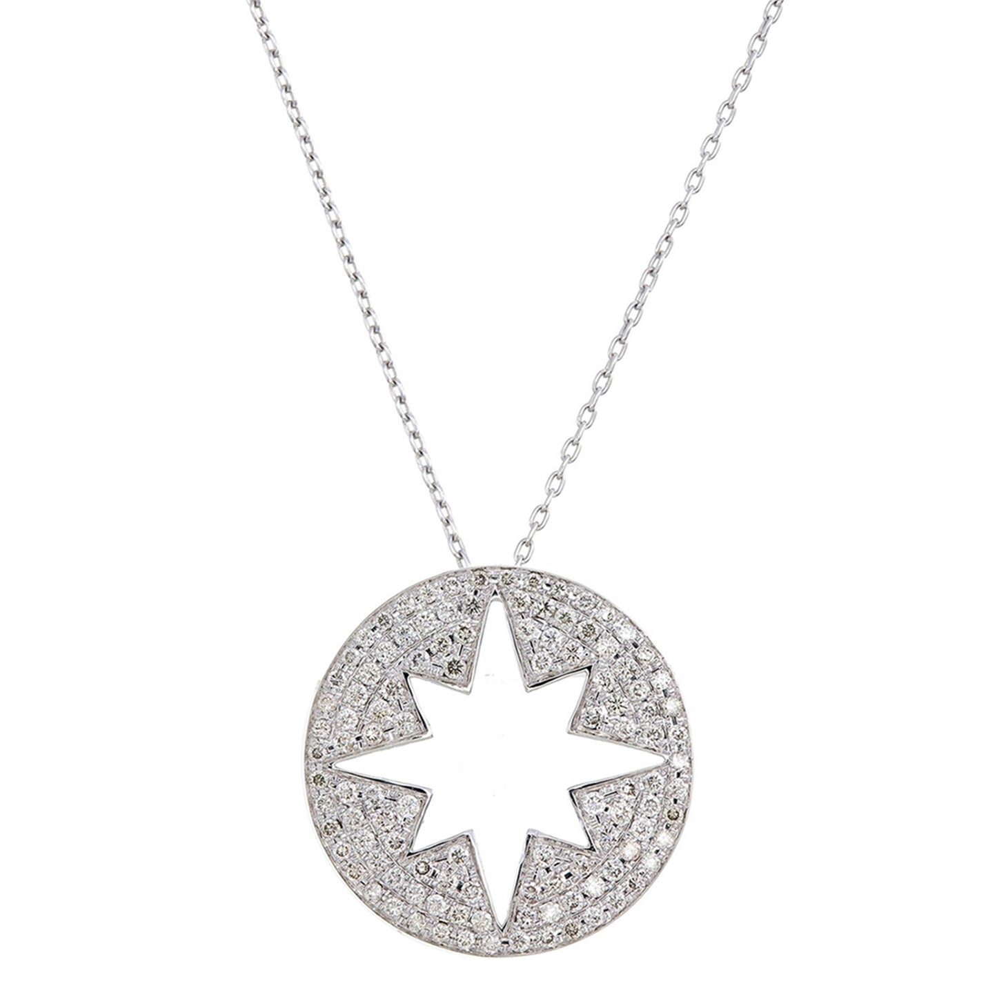DIAMOND STARBURST CUT OUT PENDANT