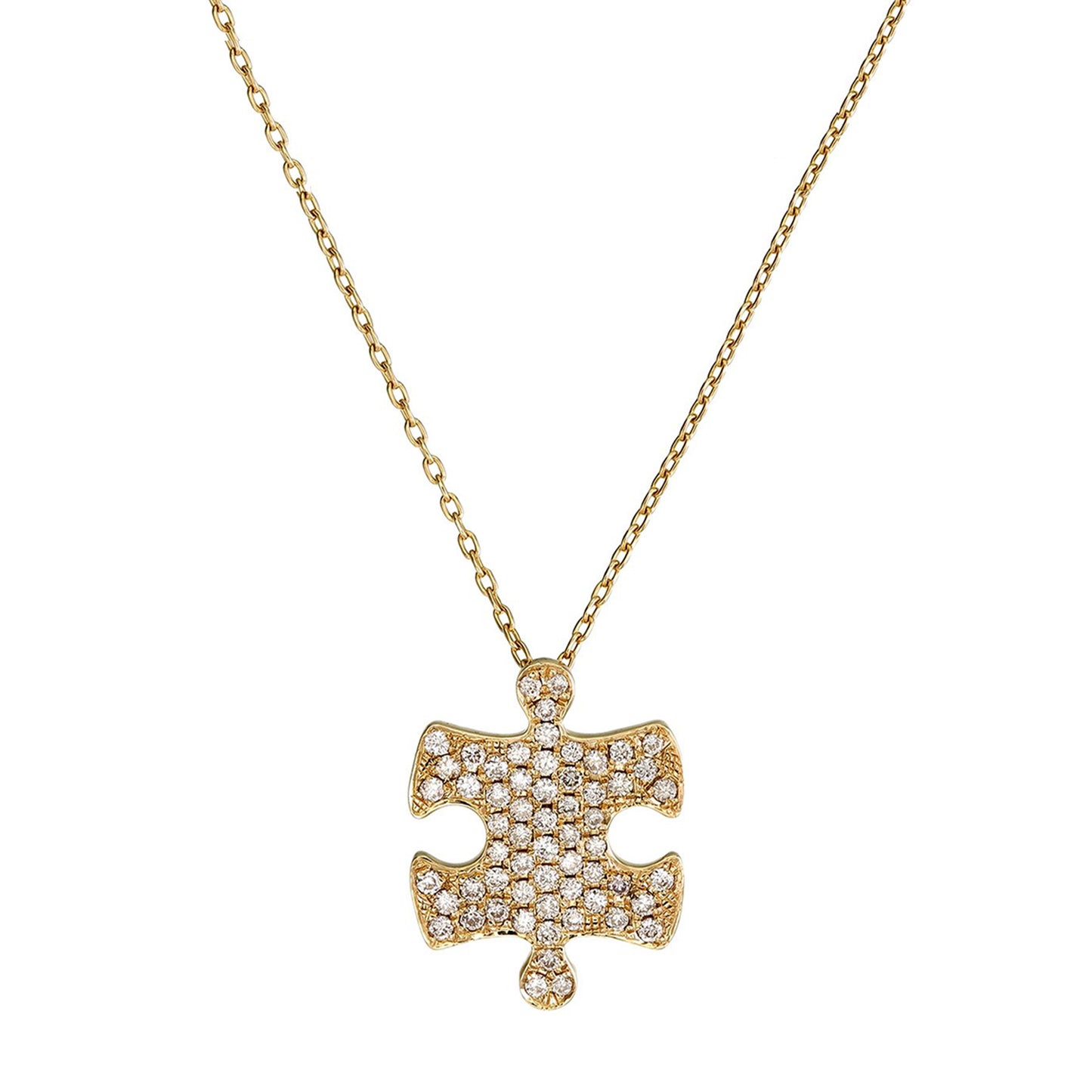 DIAMOND JIGSAW PUZZLE PENDANT