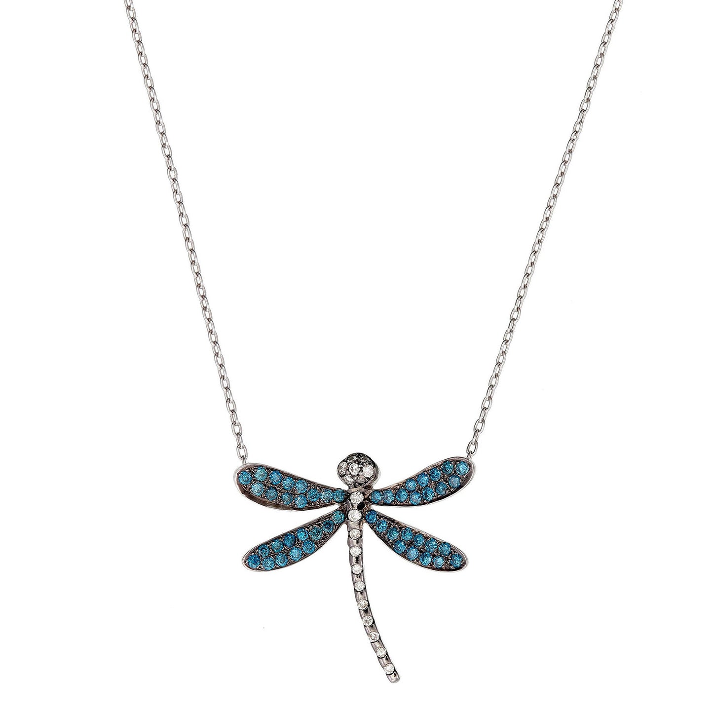 DIAMOND DRAGONFLY NECKLACE