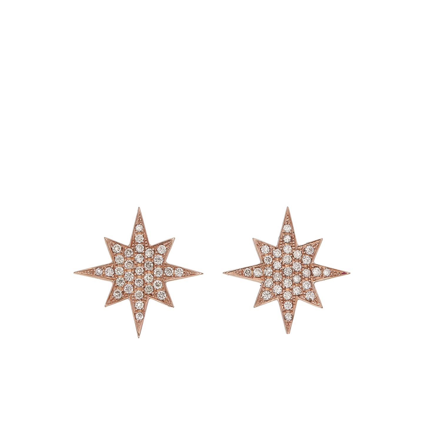 DIAMOND BIG STARBURST STUDS