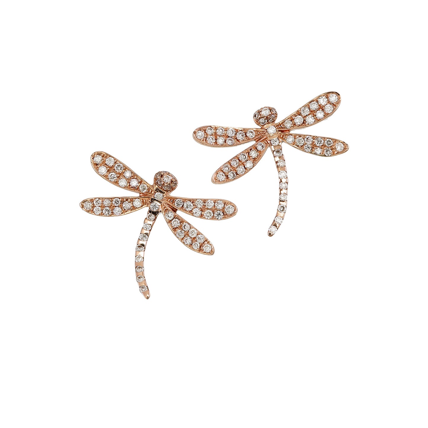 DIAMOND DRAGONFLY STUDS