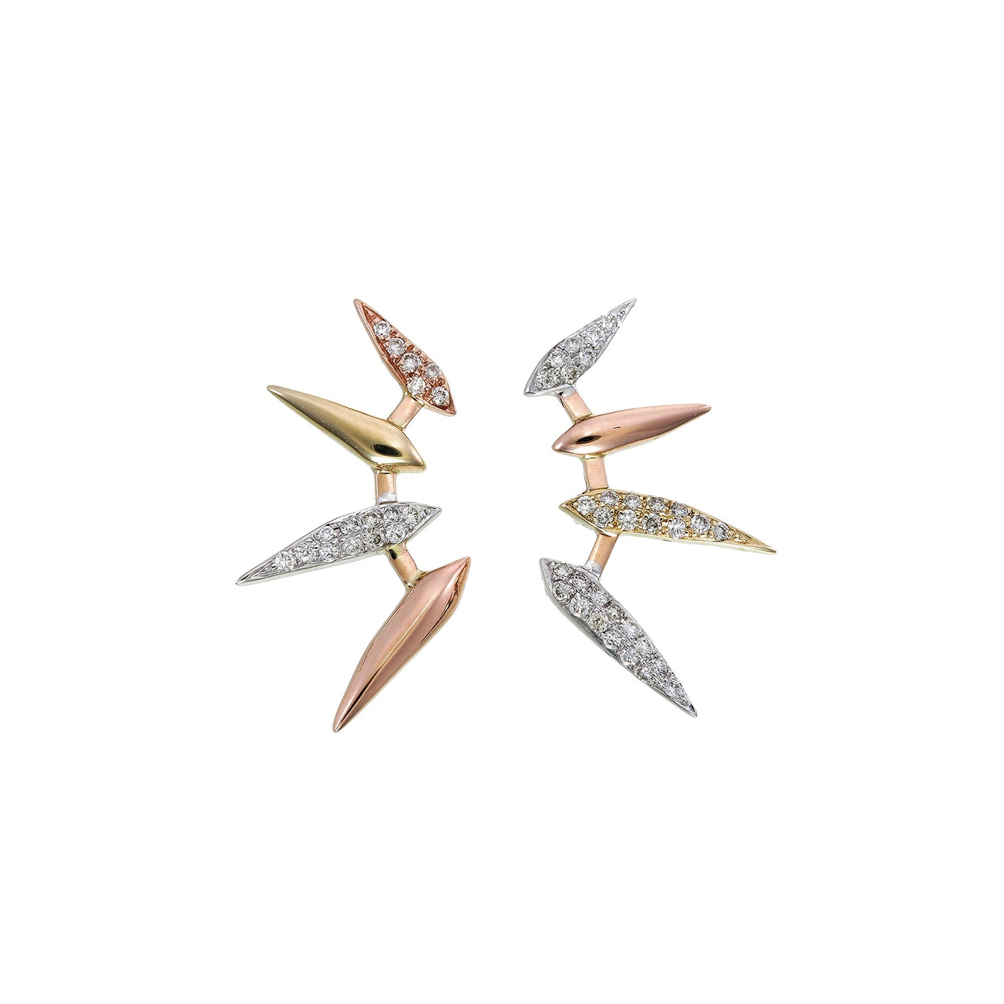 DIAMOND FOUR TEETH STUDS