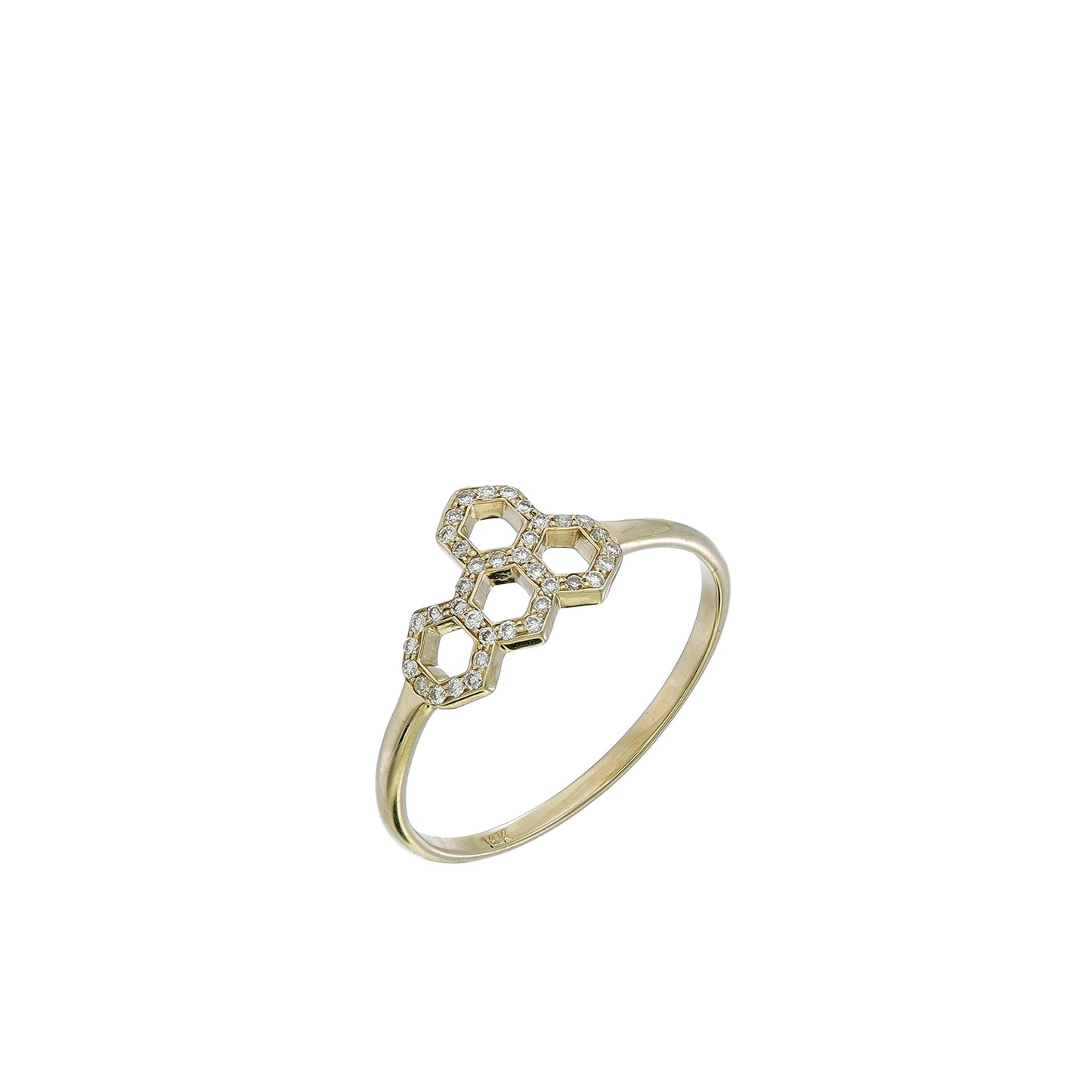 DIAMOND HONEYCOMB RING