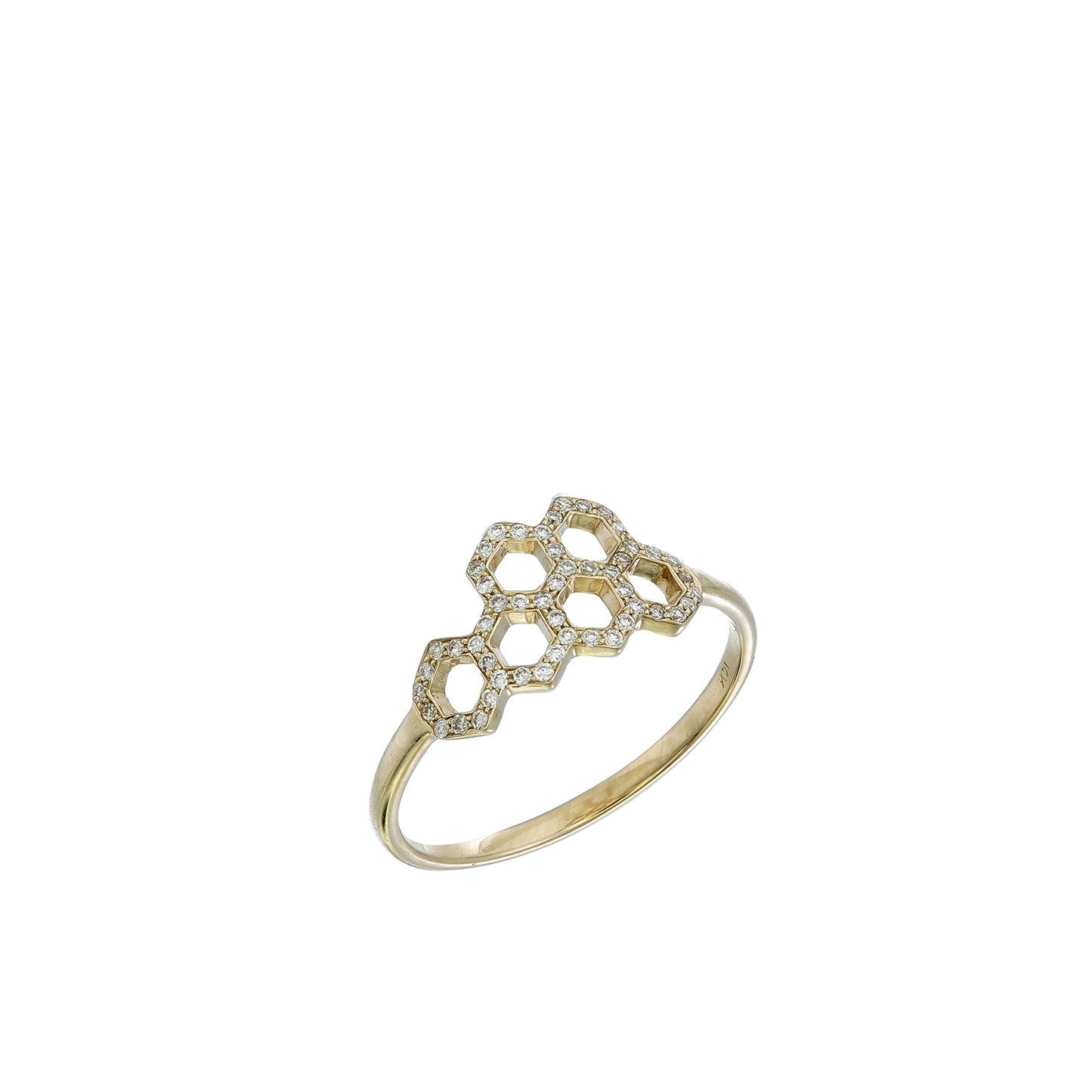 DIAMOND HONEYCOMB RING