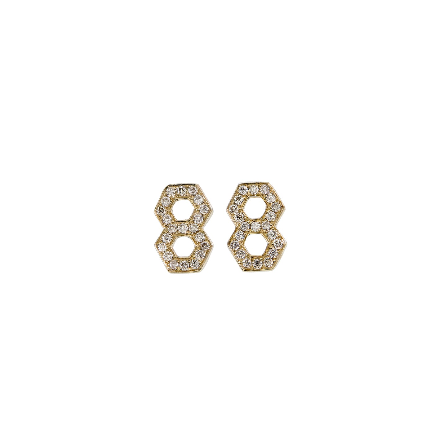 DIAMOND HONEYCOMB STUDS