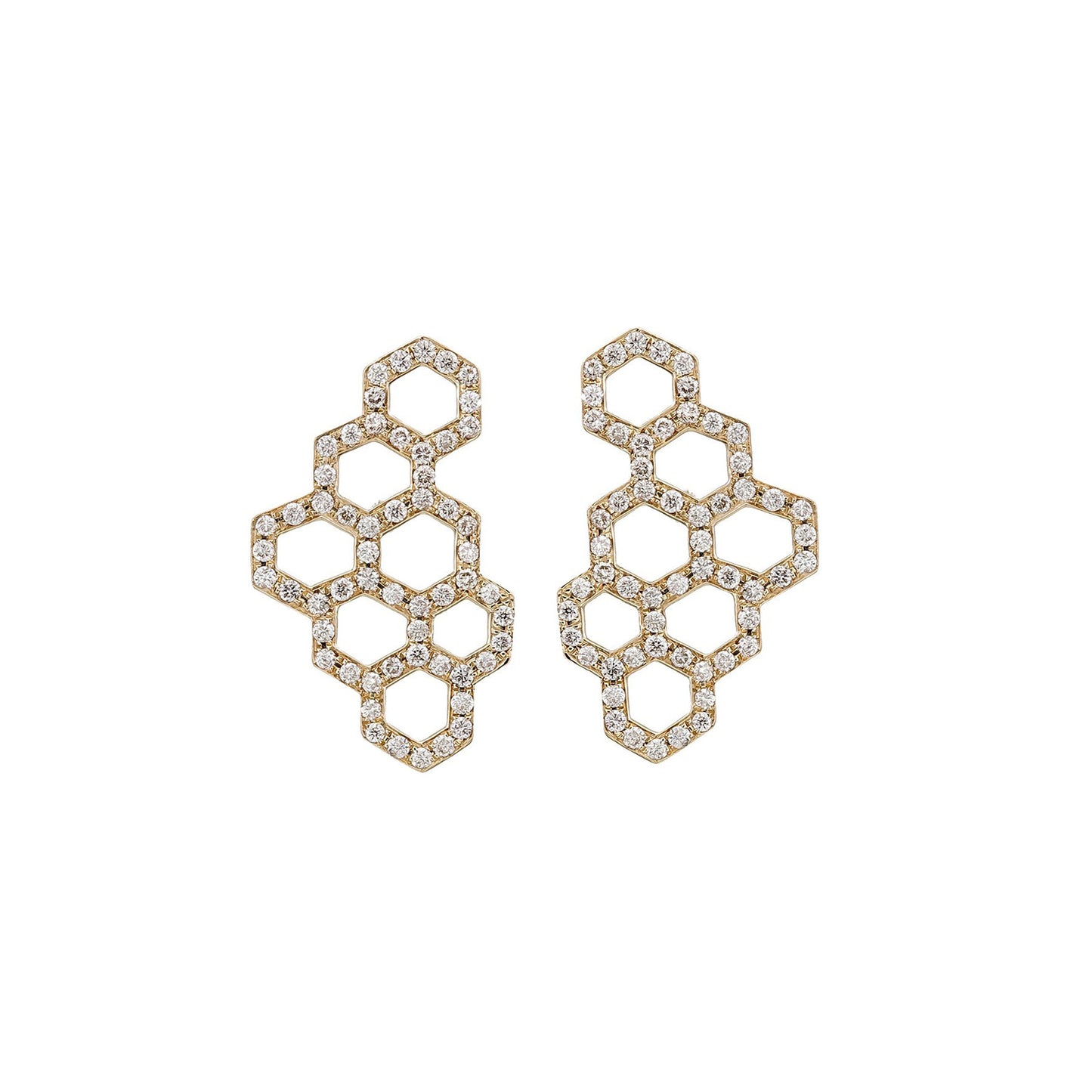 DIAMOND HONEYCOMB STUDS