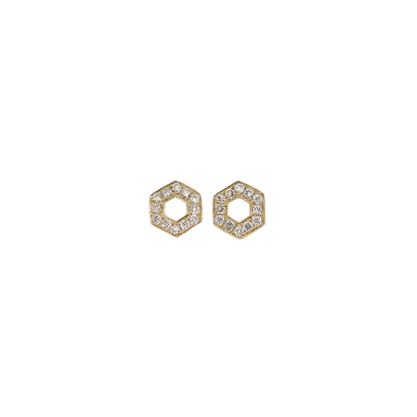 DIAMOND HONEYCOMB STUDS