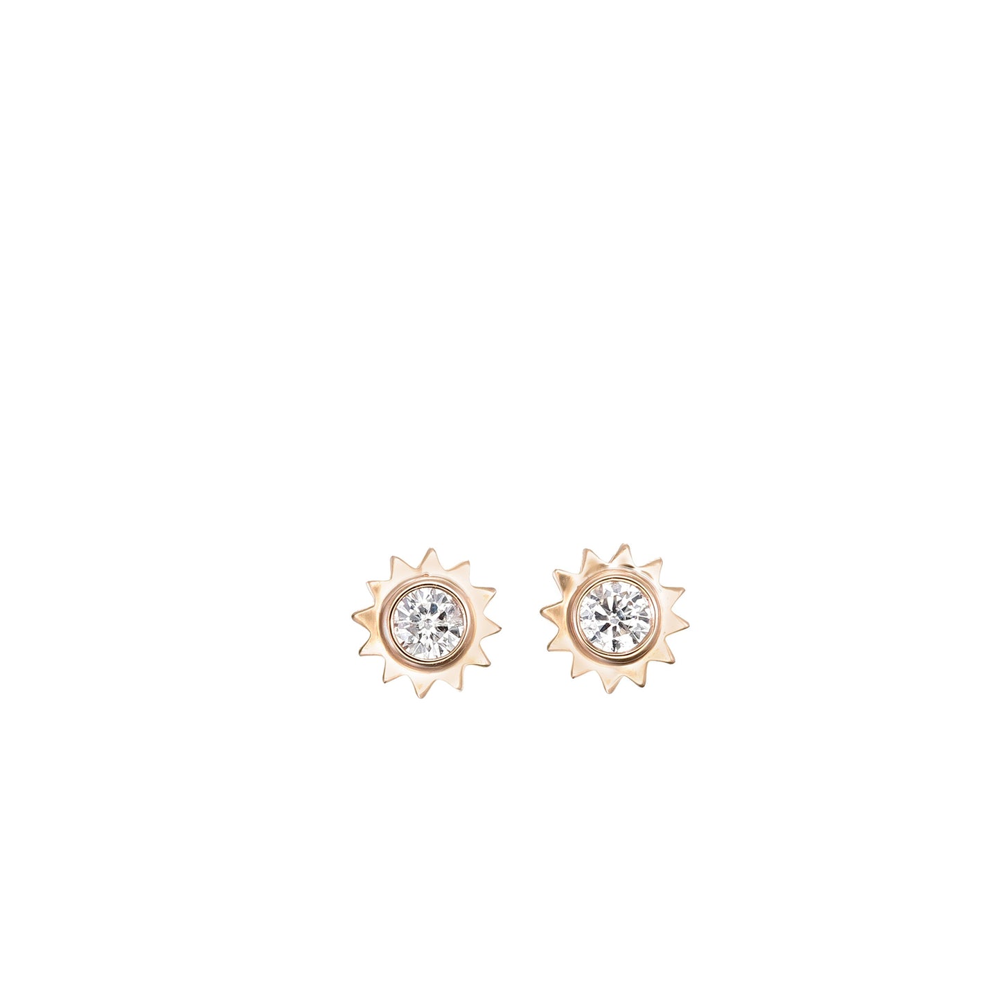 DIAMOND MINI JAGGED STUDS