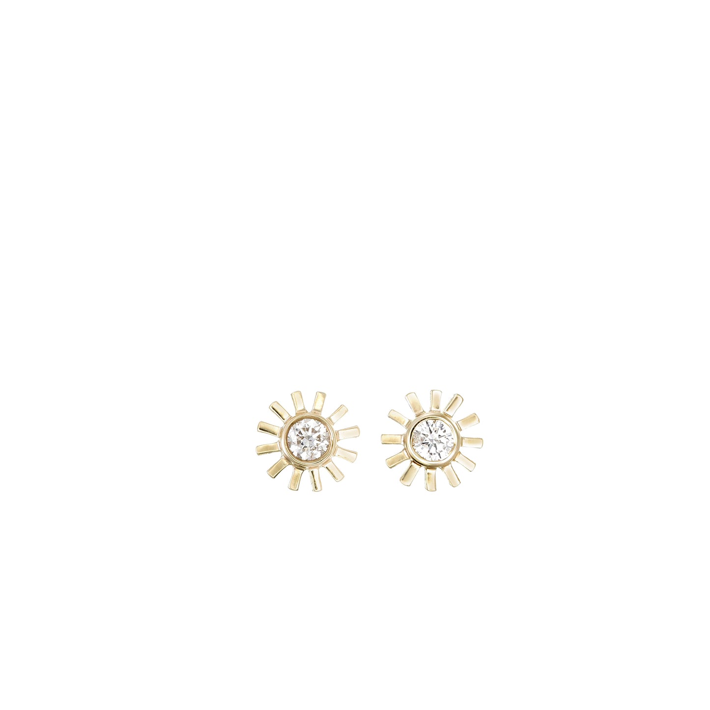 DIAMOND MINI SUN STUDS