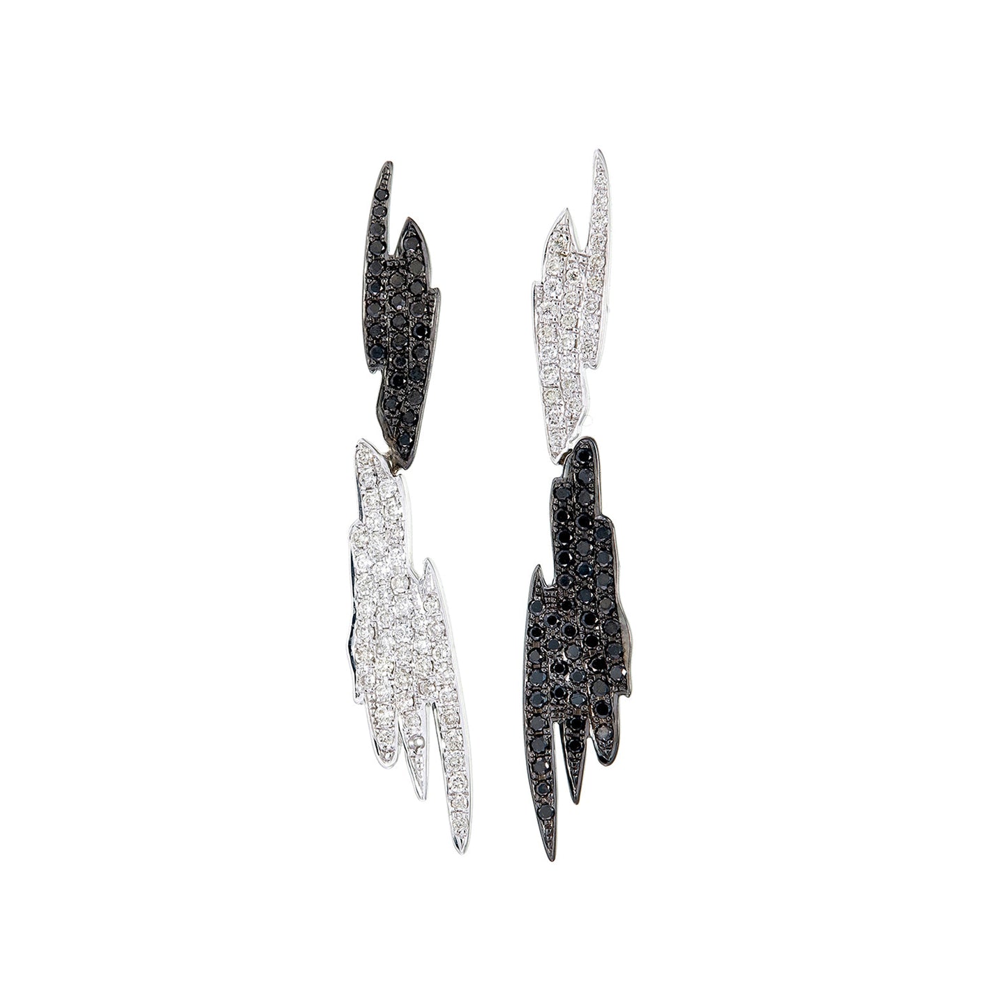 DIAMOND TIGER SKIN EARRINGS