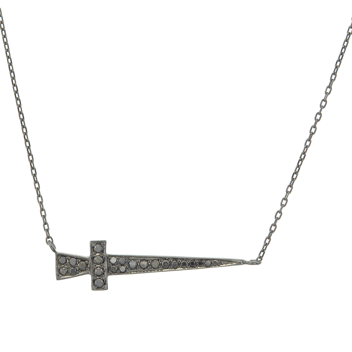 BLACK DIAMOND SWORD NECKLACE