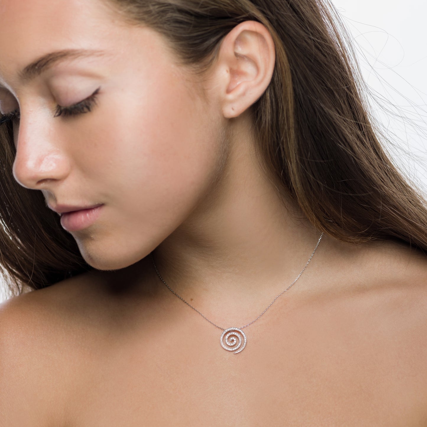 White Gold Diamond Chakra Pendant