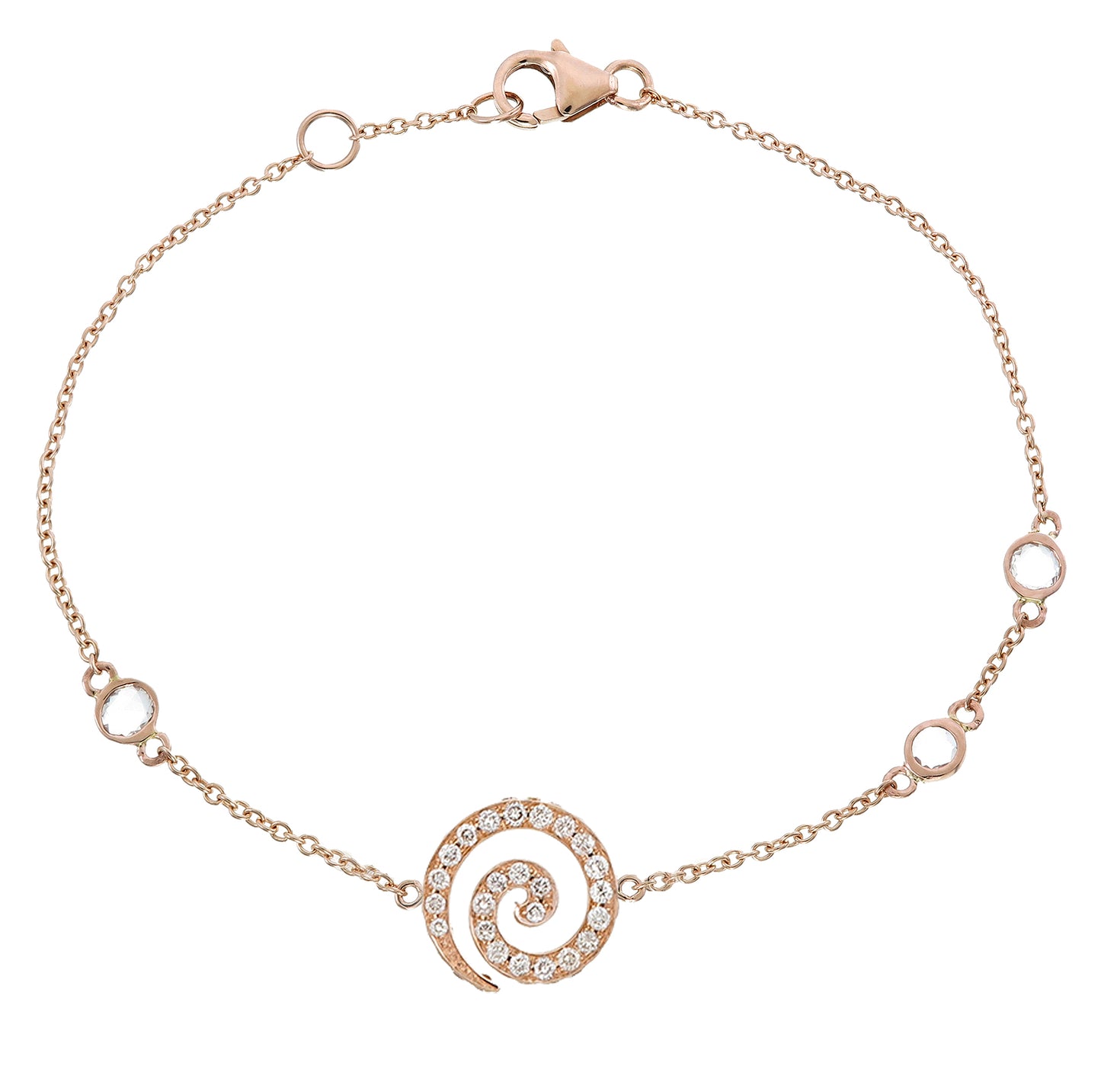 DIAMOND AND SAPPHIRE CHAKRA BRACELET