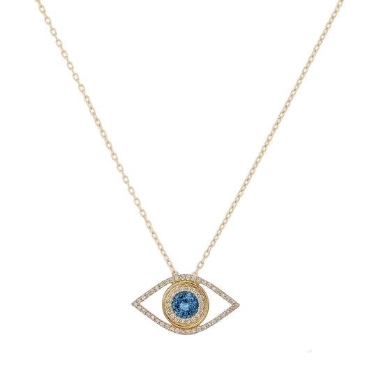 DIAMOND EVIL EYE PENDANT