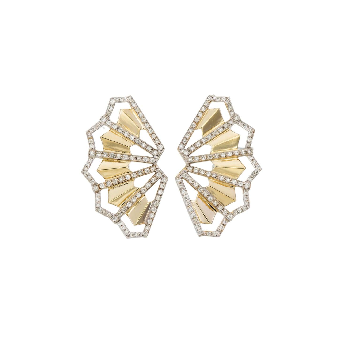 LARGE DIAMOND SENSU EARRINGS