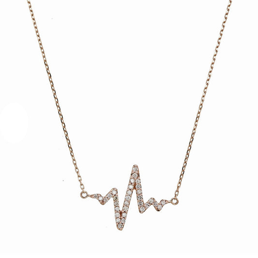 DIAMOND HEARTBEAT NECKLACE