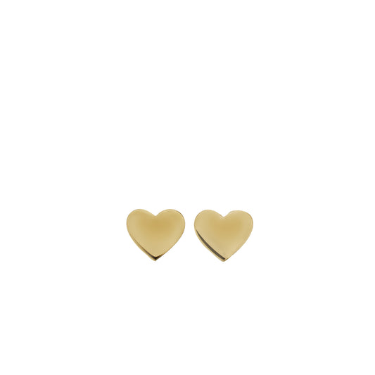 GOLD SMALL HEART STUDS