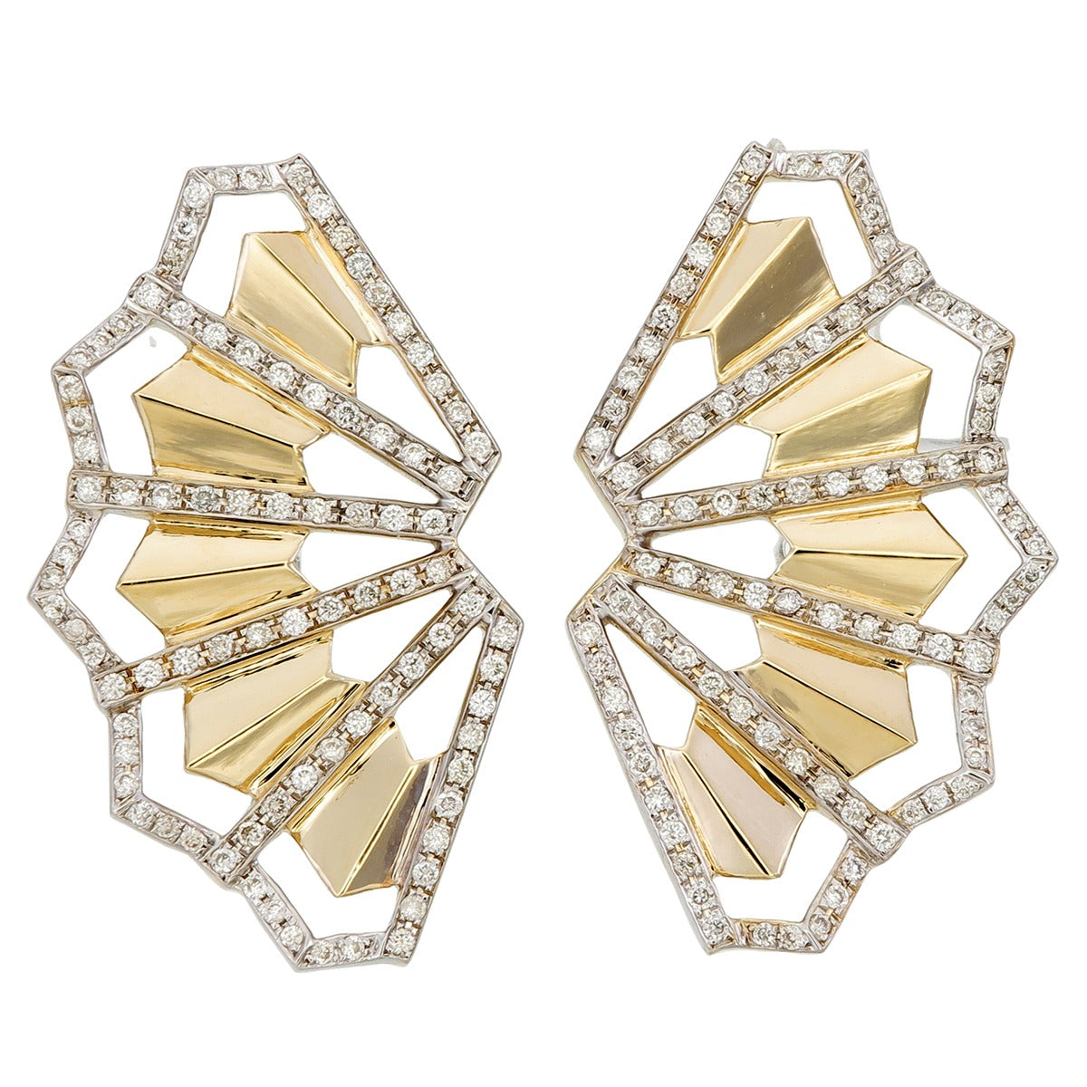 Large Diamond Sensu Earrings